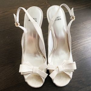 Stuart Weitzman Bow Slingback Sandals